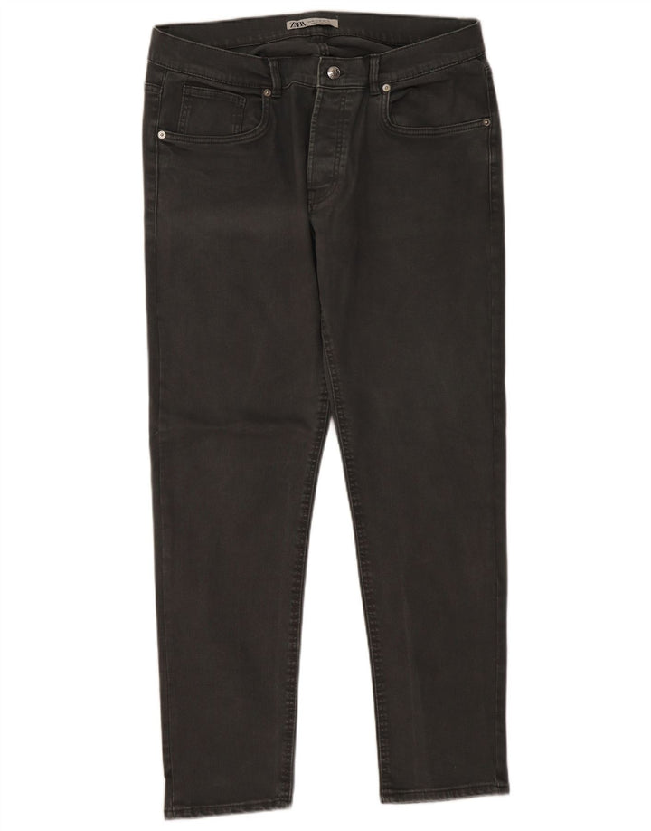 Jeansy męskie Zara Slim EU 46 XL W36 L30 Szare
