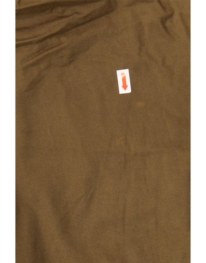 JACK WILLS Damski, oversize'owy płaszcz wiatrówka z kapturem UK 12, średni khaki