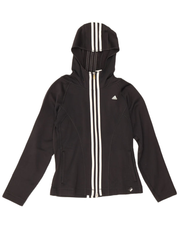 Damska bluza z kapturem Adidas Climawarm Zip UK 10 Mały czarny poliester