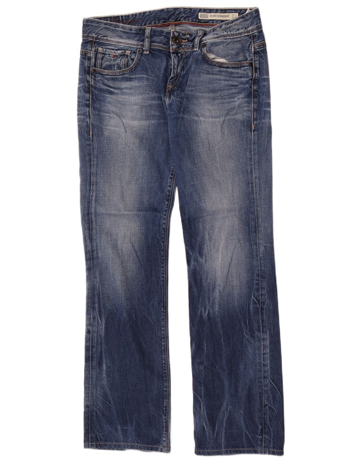 Damskie dżinsy Tommy Hilfiger Ruby Straight W30 L32 Niebieskie bawełniane