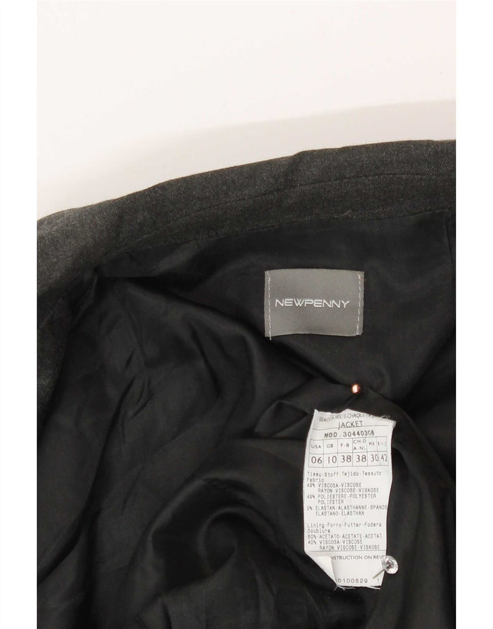 Nowa marynarka damska zapinana na 2 guziki Penny UK 10 Small Grey Wiskoza
