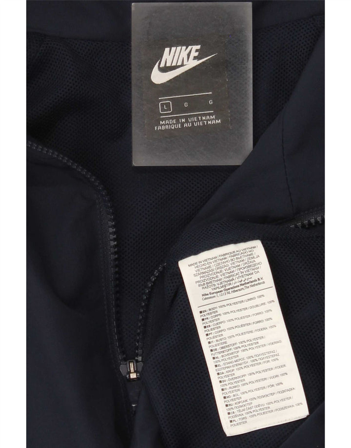 Kurtka męska dresowa Nike, duża, granatowa, poliestrowa, sportowa