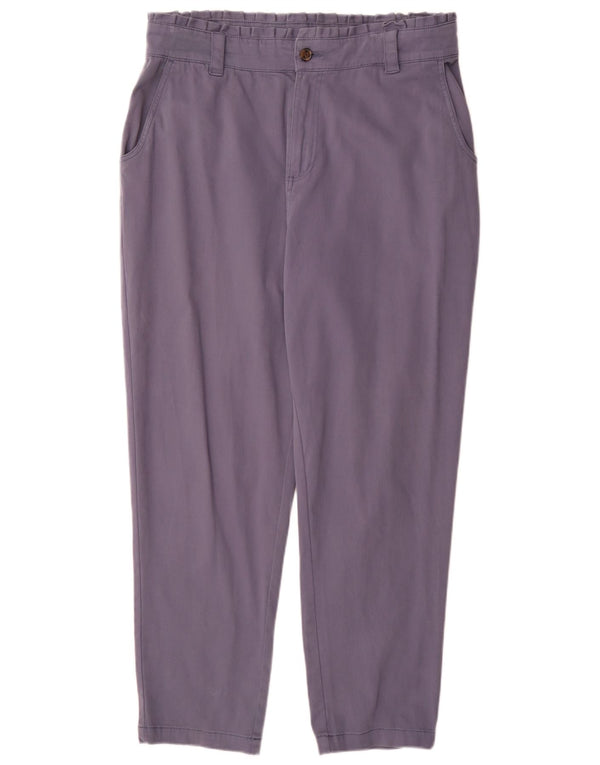 Animal Womens High Waist Tapered Casual Trousers UK 16 Large W34 L30 Blue