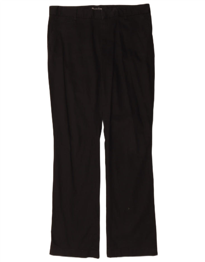 Damskie spodnie Chino Bootcut Massimo Dutti W34 L32 Czarne bawełniane