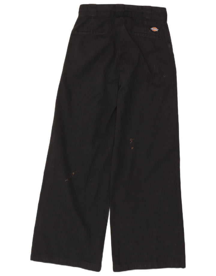 Damskie spodnie chino Dickies z szeroką nogawką W26 L28 Czarny poliester