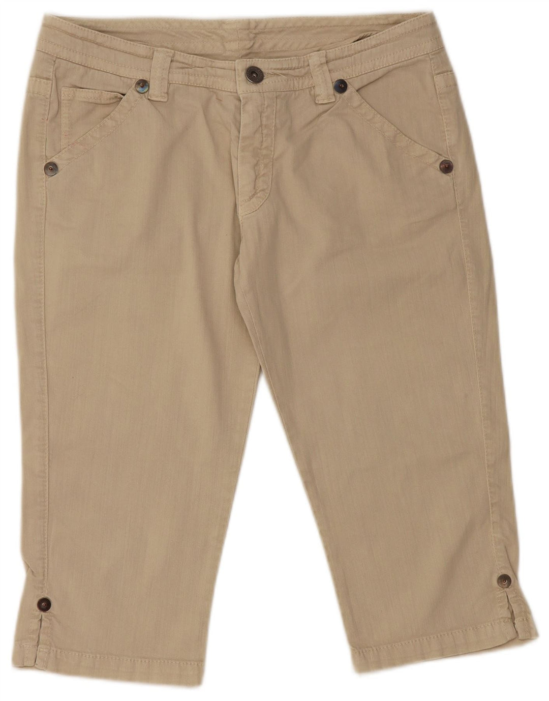 Marlboro Classics Damskie Jeansy Capri W32 L18 Beżowe