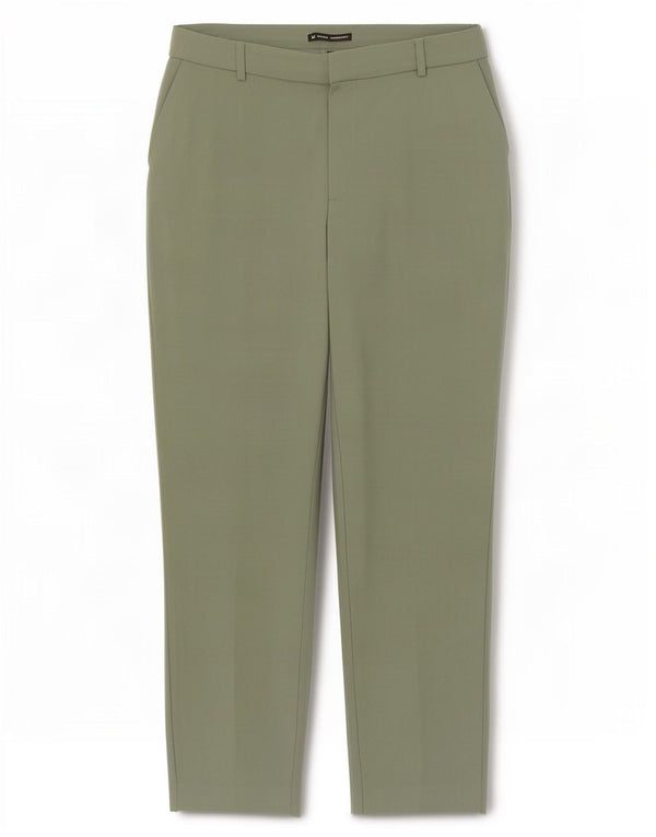 Marks & Spencer Damskie spodnie chino z wysokim stanem UK 14 Large W32 L27 Khaki