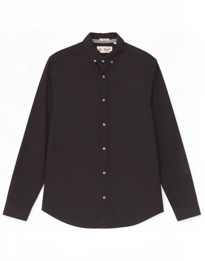 Koszula męska Penguin Heritage Slim Fit, średnia, granatowa, bawełniana