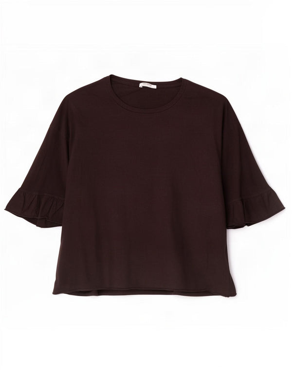 Damski top Zara Trafaluc z rękawem 3/4, UK 16, duży, czarny