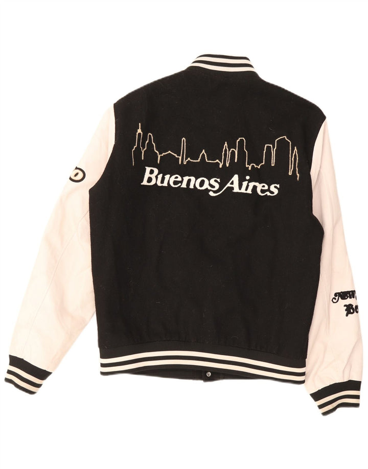 Męska kurtka graficzna Jack & Jones Varsity UK 38 w kolorze średniej czerni