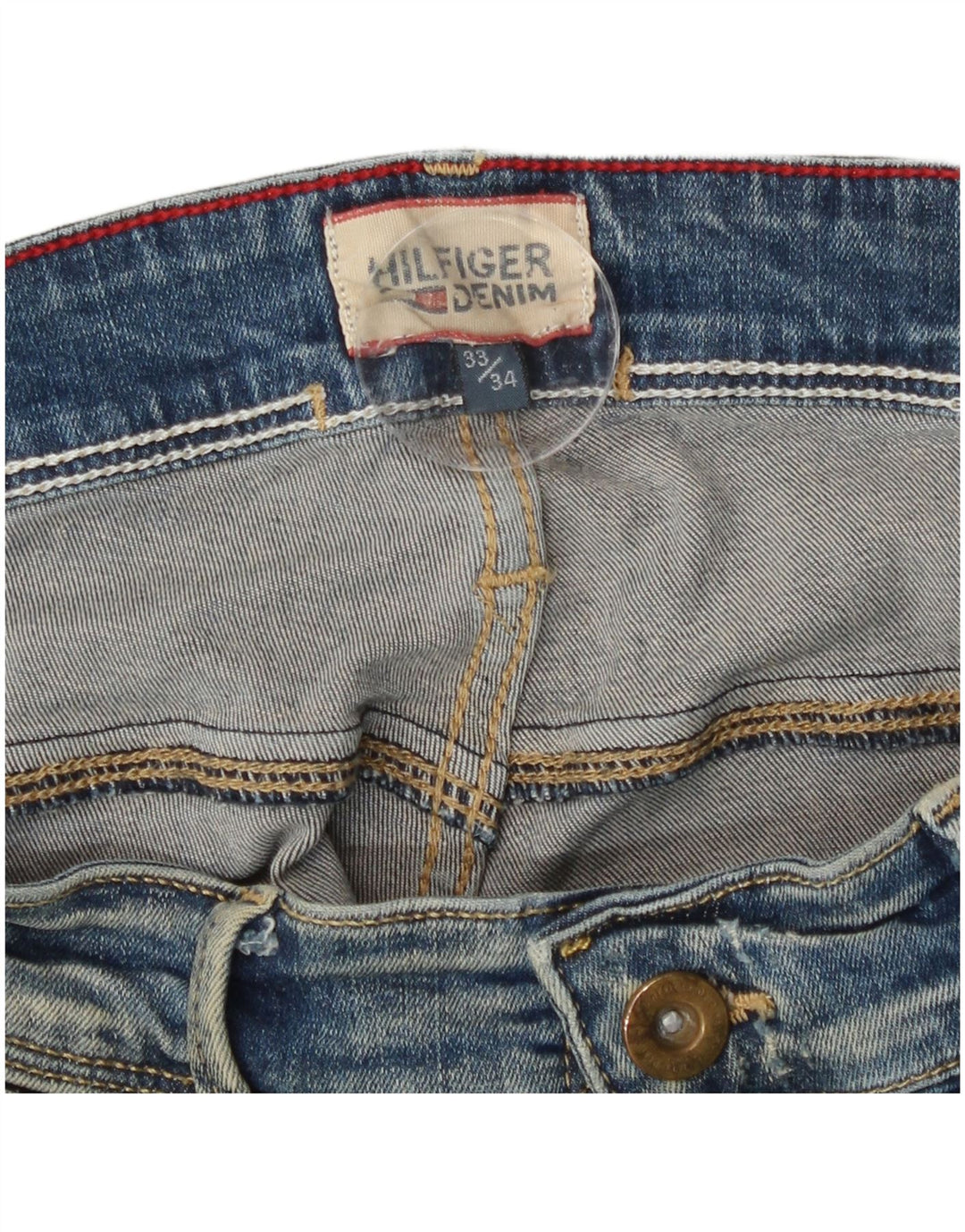 Damskie jeansy Slim Tommy Hilfiger W33 L29 Niebieskie bawełniane