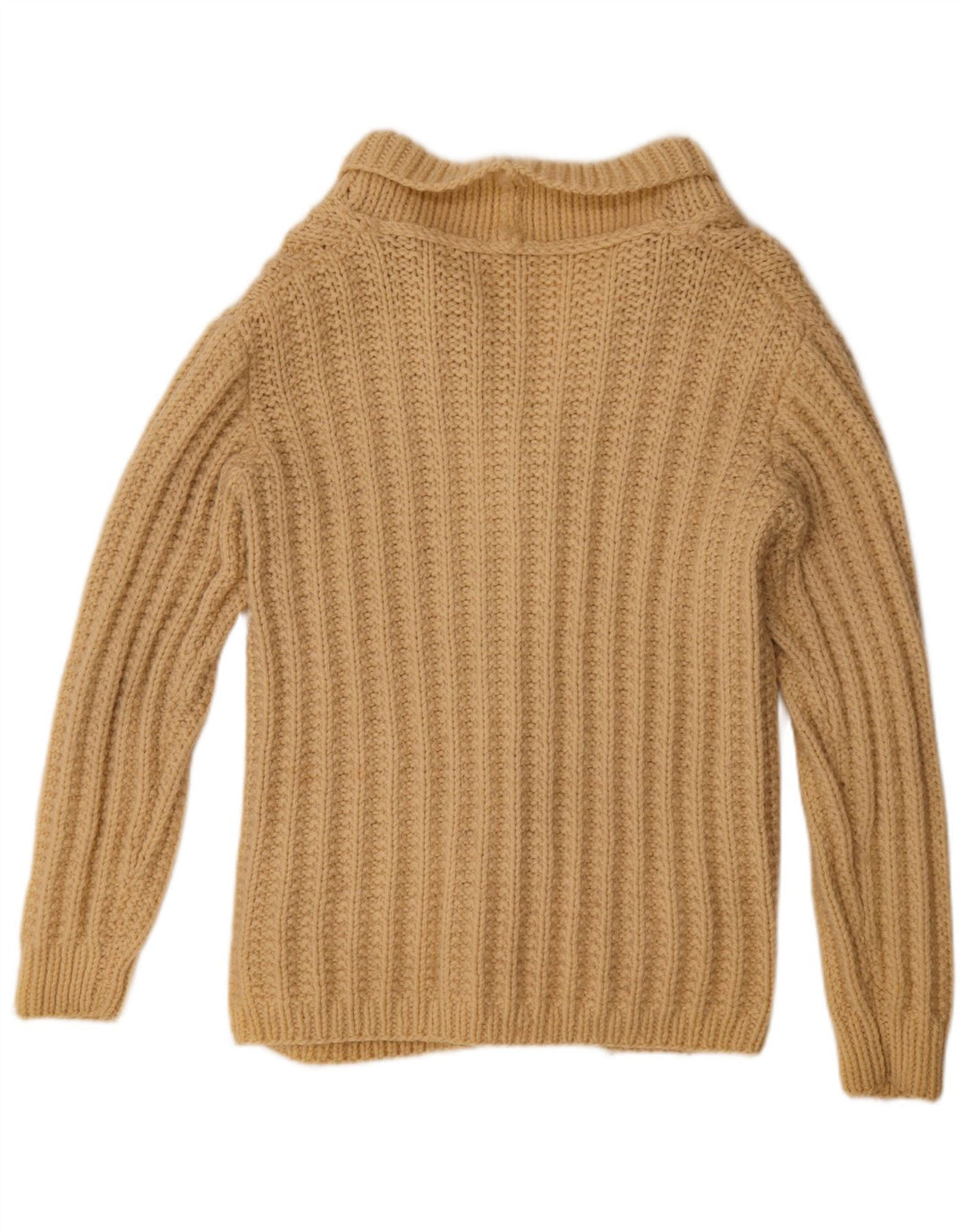 Vintage męski sweter rozpinany XL w kolorze beżowym