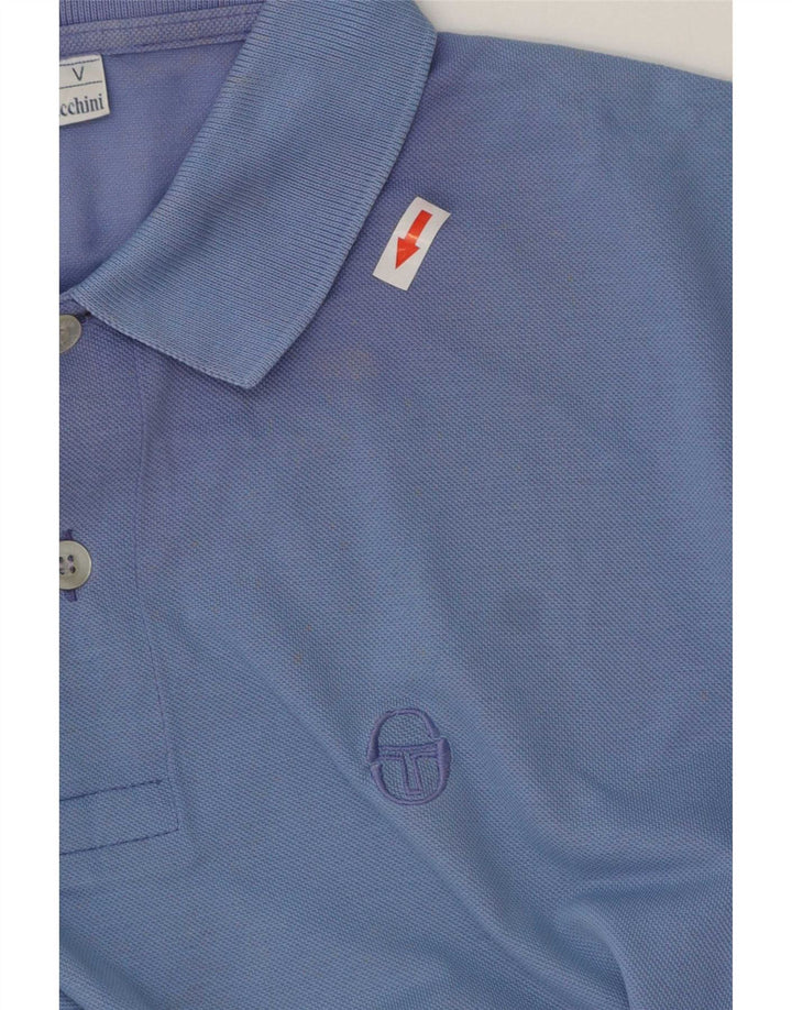 Męska koszulka polo Sergio Tacchini, duża niebieska