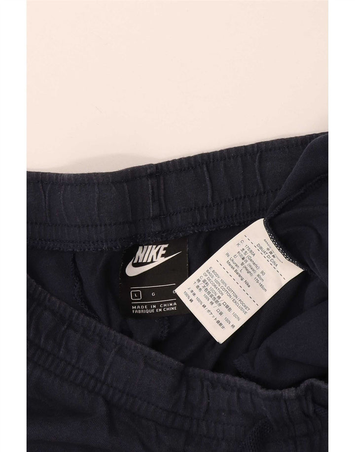 Męskie spodenki sportowe Nike, duże, granatowe, bawełniane