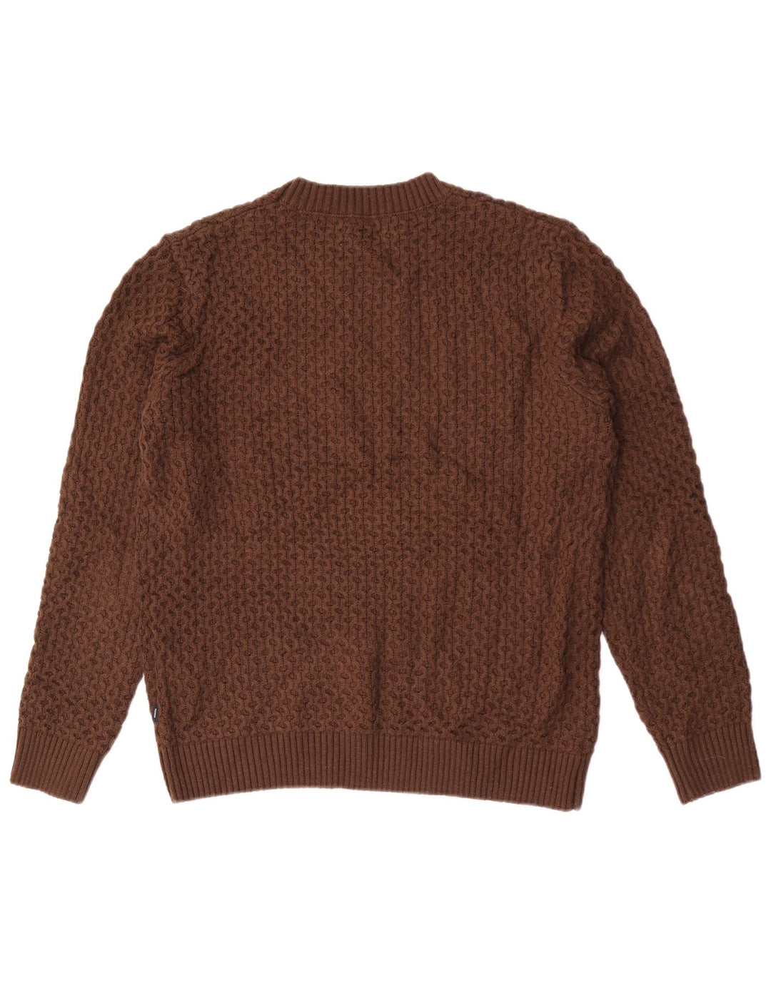 Męski sweter Jack & Jones z okrągłym dekoltem, duży, brązowy akryl