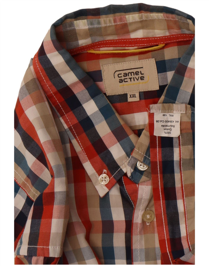 Koszula męska Camel Active w kratkę 2XL, wielokolorowa, bawełniana w kratę