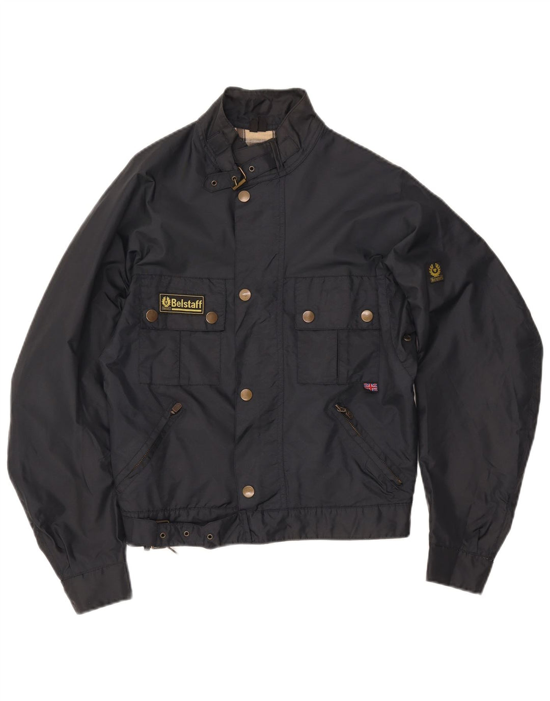 Damska kurtka racer Belstaff IT 42 Średni granatowy nylon