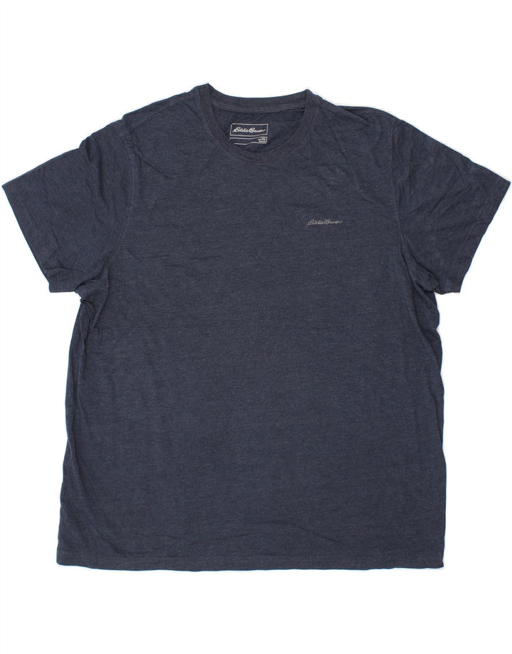 EDDIE BAUER Mens T-Shirt Top 2XL Navy Blue Cotton Vintage Eddie Bauer and Second-Hand Eddie Bauer from Messina Hembry 