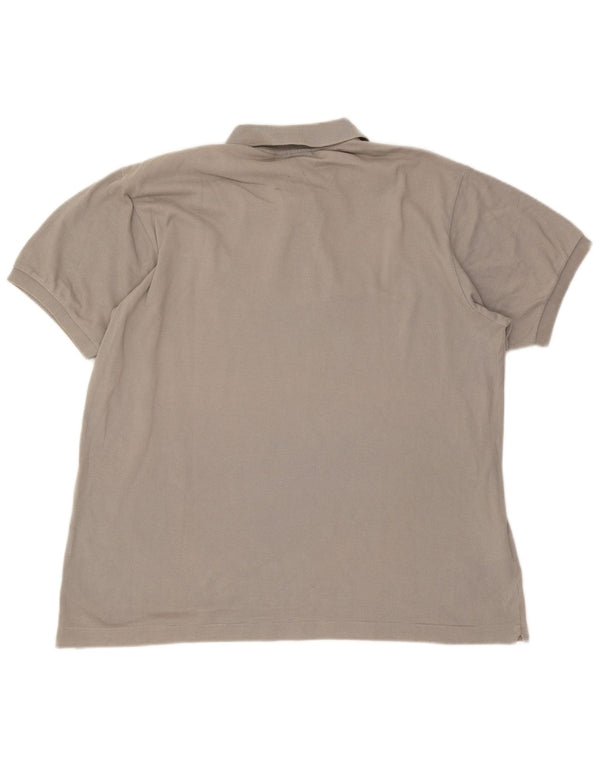 Męska koszulka polo Lacoste o klasycznym kroju, rozmiar 6 XL, szara bawełna