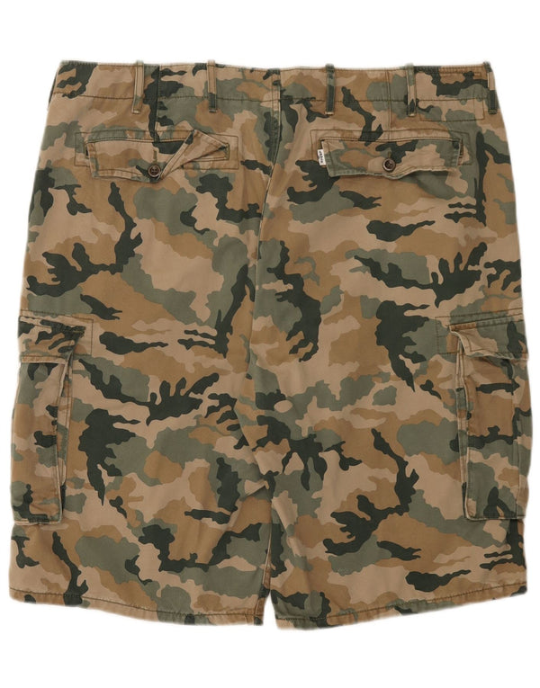 Męskie spodenki cargo Levi's W40 XL Khaki, bawełna w kamuflażu