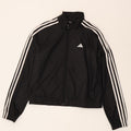 Adidas Dziewczęca Dresowa Topowa Kurtka 14-15 Lat Czarny Poliester