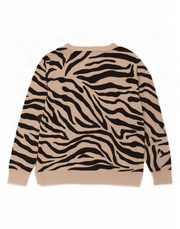 Marks & Spencer Damski sweter z dekoltem w łódkę, UK 16, duży, beżowy