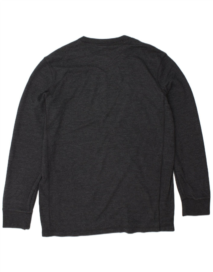 Męski top z długim rękawem EDDIE BAUER, duży, szary, bawełniany