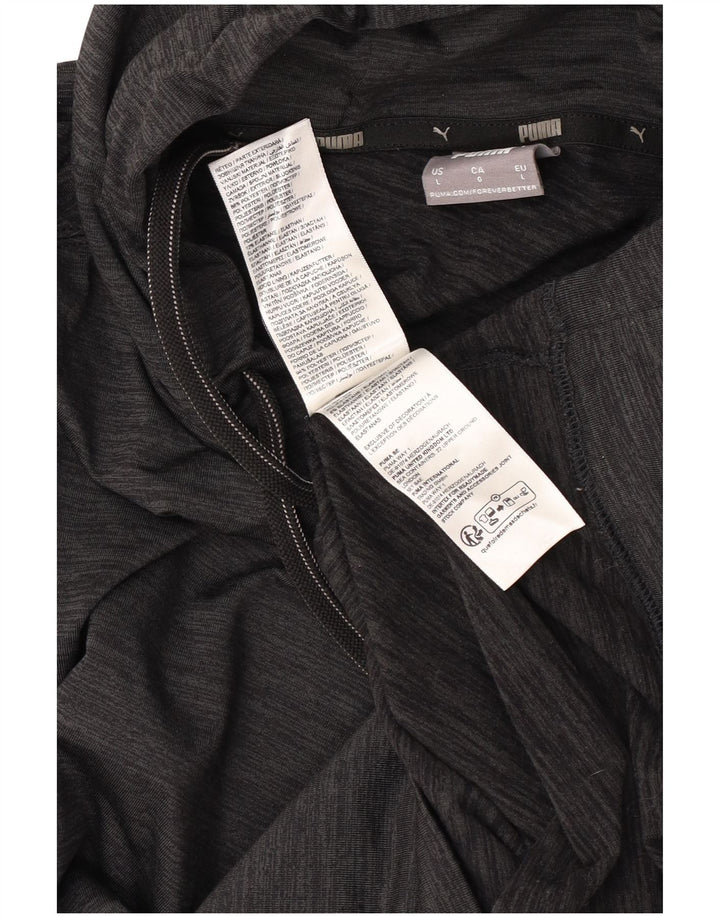 Męski sweter z kapturem Puma, duży, czarny poliester