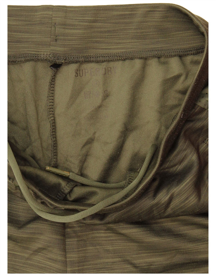 Męskie spodnie dresowe Superdry, mały poliester w kolorze khaki