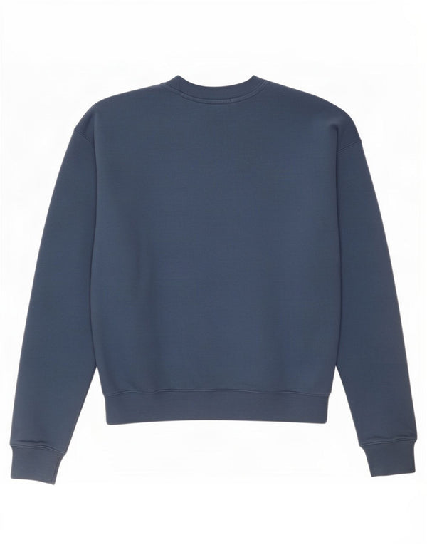 Damski sweter oversize New Balance UK 10, mały, niebieski, bawełniany