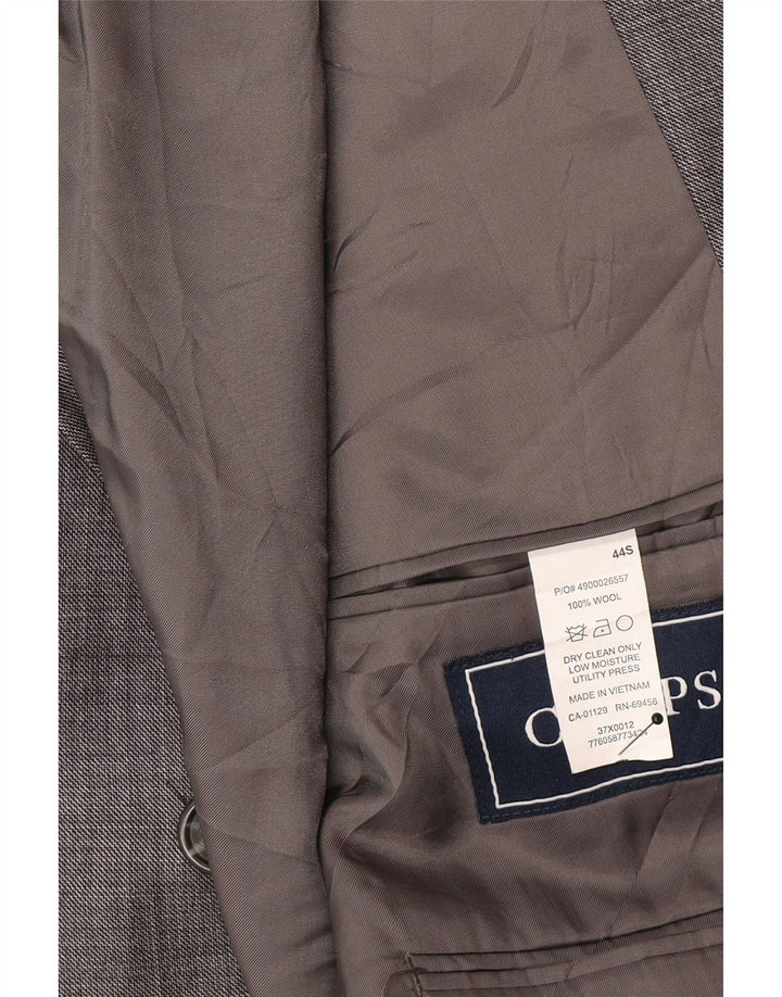 Męska marynarka zapinana na 2 guziki Chaps UK 44 2XL Szara wełna