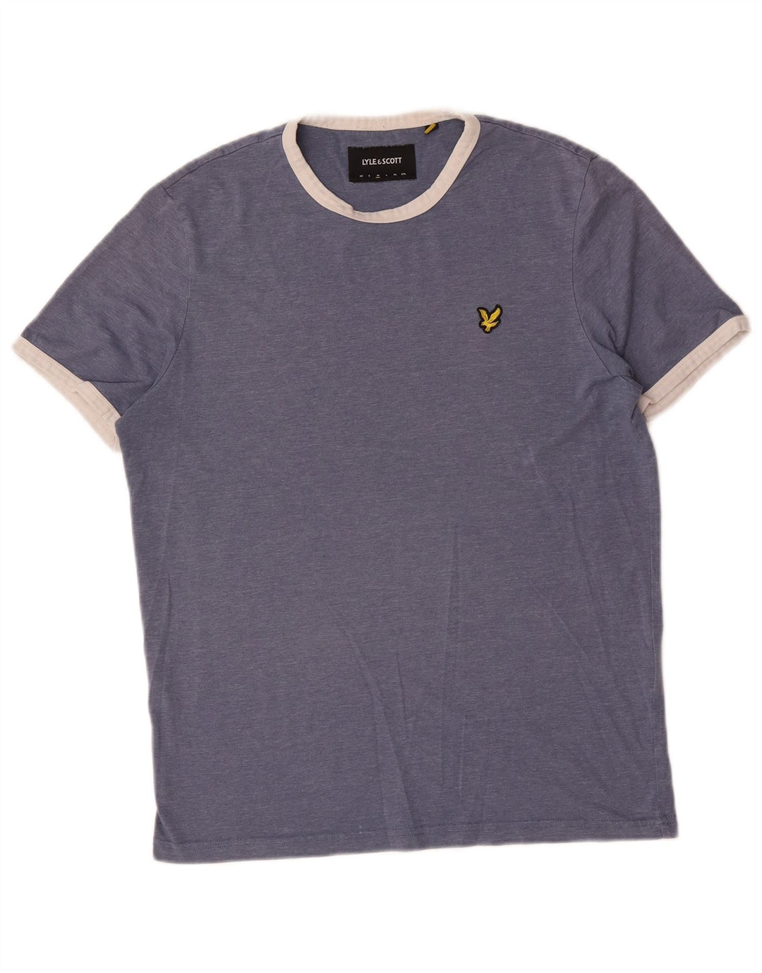 T-shirt męski Lyle & Scott, średni niebieski poliester
