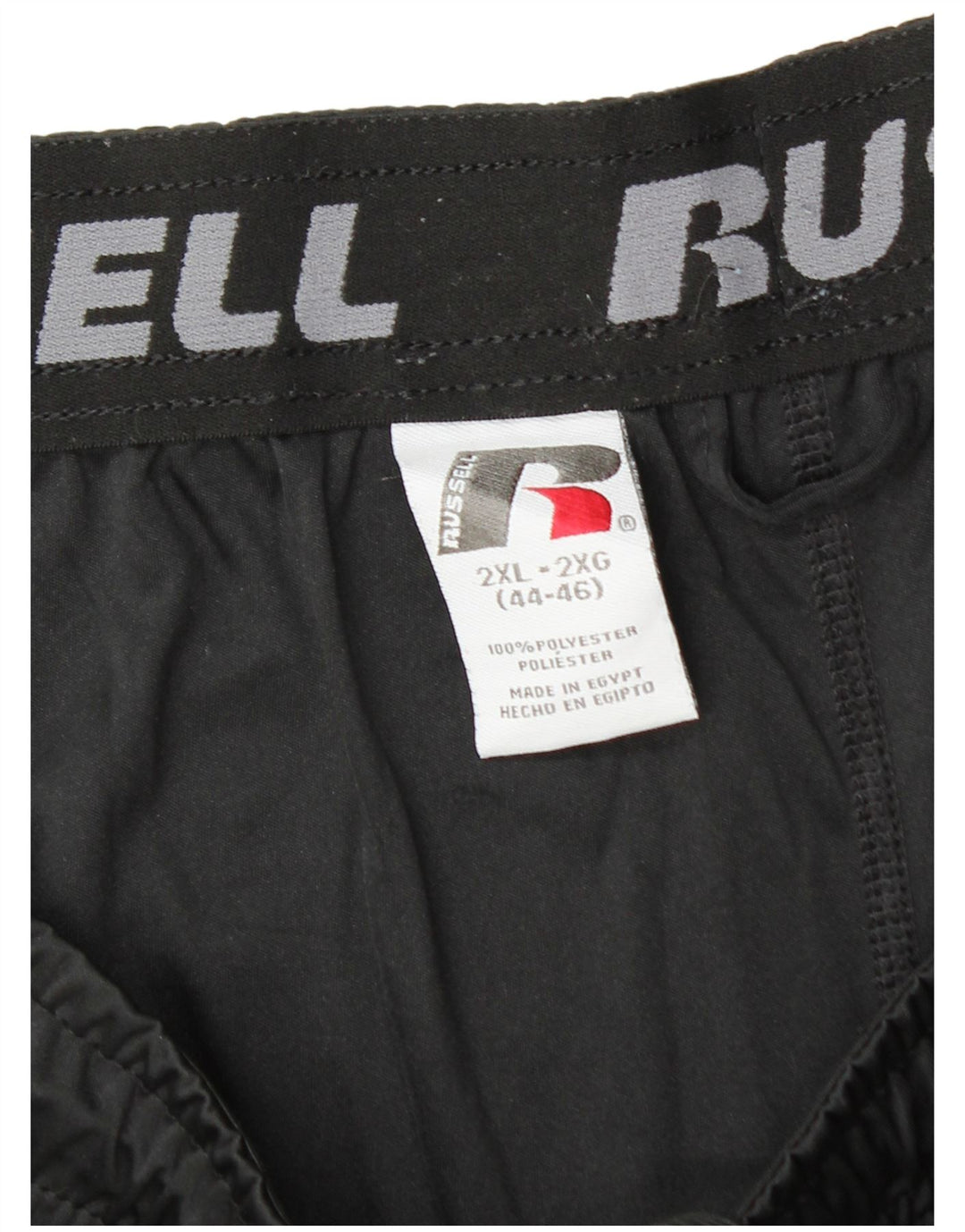Męskie spodenki sportowe RUSSELL ATHLETIC Dri-Power 2XL, czarny poliester