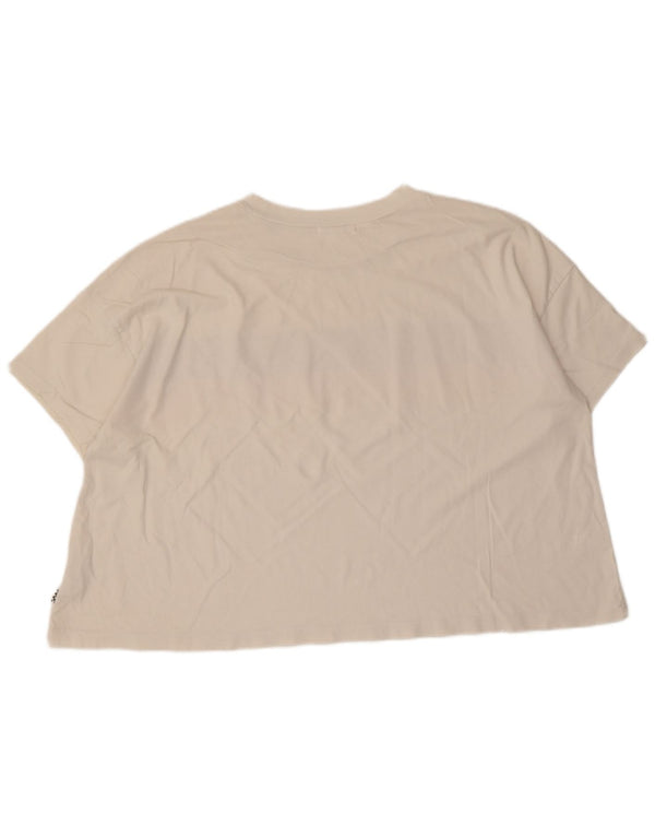 Damska koszulka Vans Crop Graphic Top UK 14 w średnie białe paski