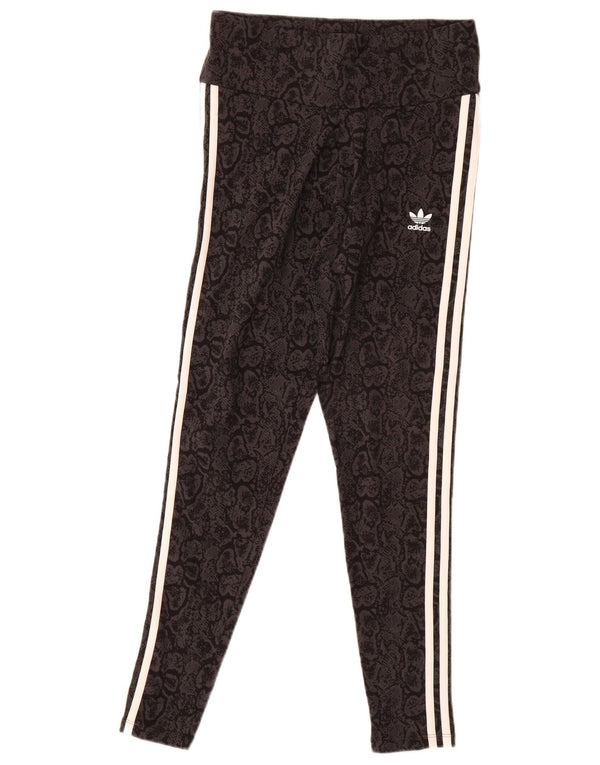 Legginsy damskie Adidas UK 12/14 Średni czarny bawełniany nadruk zwierzęcy