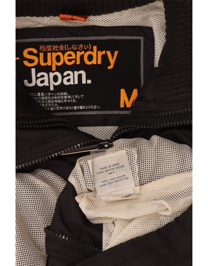 Damska kurtka przeciwdeszczowa Superdry UK 14 Średni szary nylon
