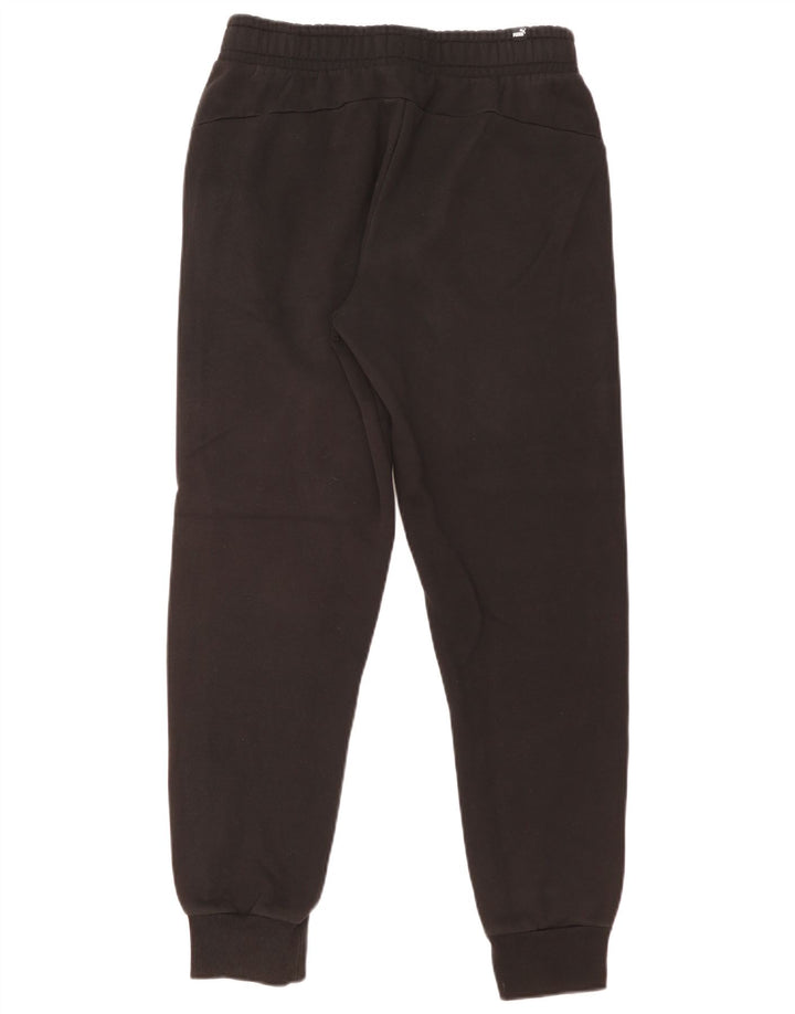 Męskie spodnie dresowe Puma Joggers, średnia czarna bawełna