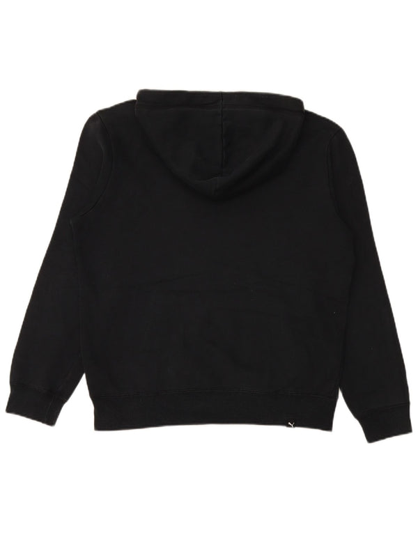 Męski sweter z kapturem i grafiką PUMA, mały, czarny, bawełniany