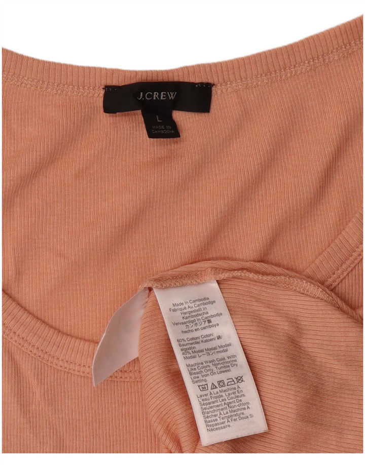 Damska kamizelka J. Crew UK 14, duża, pomarańczowa, bawełniana