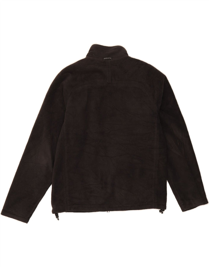 EDDIE BAUER Mens Fleece Jacket UK 38 Medium Black Polyester Vintage Eddie Bauer and Second-Hand Eddie Bauer from Messina Hembry 