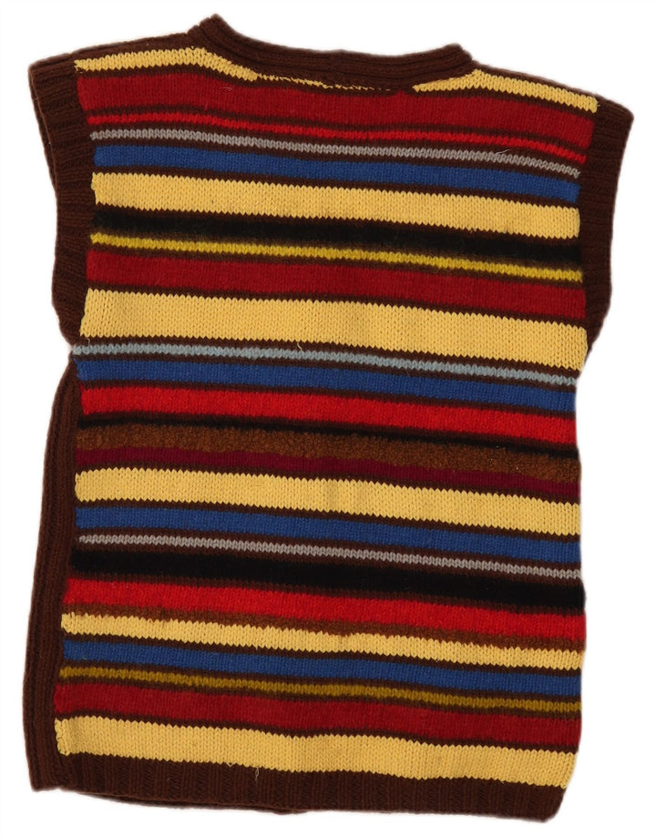 Sweter damski w stylu vintage, UK 12, w średnie, wielokolorowe paski