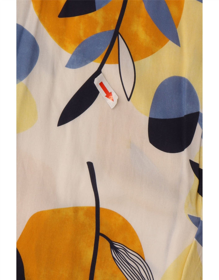 Koszula męska z krótkim rękawem w stylu vintage 2XL wielokolorowa wiskoza w kwiaty