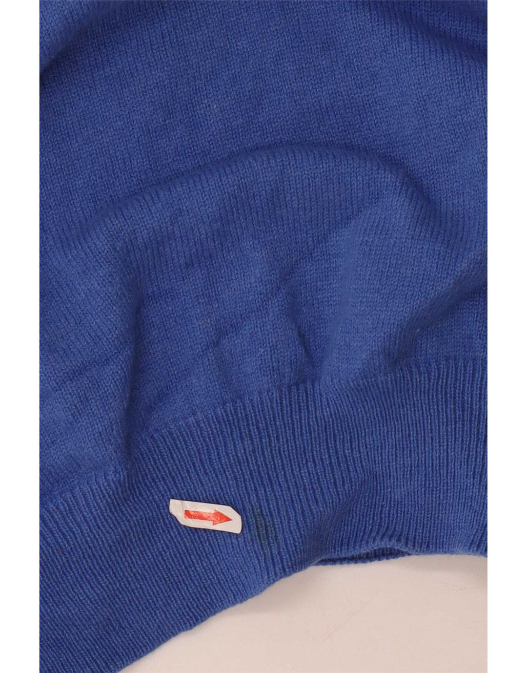 Męski sweter z zamkiem błyskawicznym Fred Perry, średnioniebieska wełna