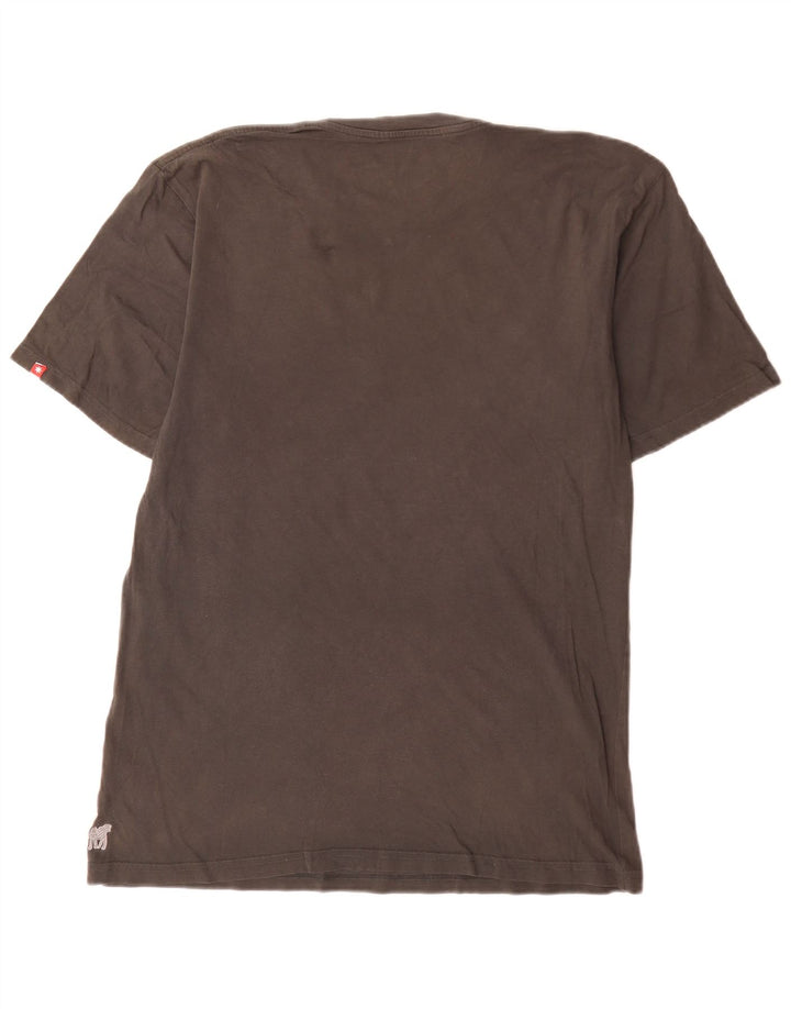 Męski T-shirt z grafiką DC, duży, szary, bawełniany