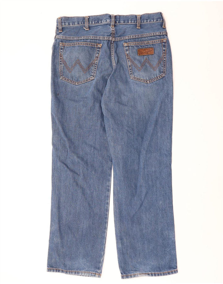 Męskie jeansy Wrangler Ohio Straight W34 L30 Niebieskie bawełniane