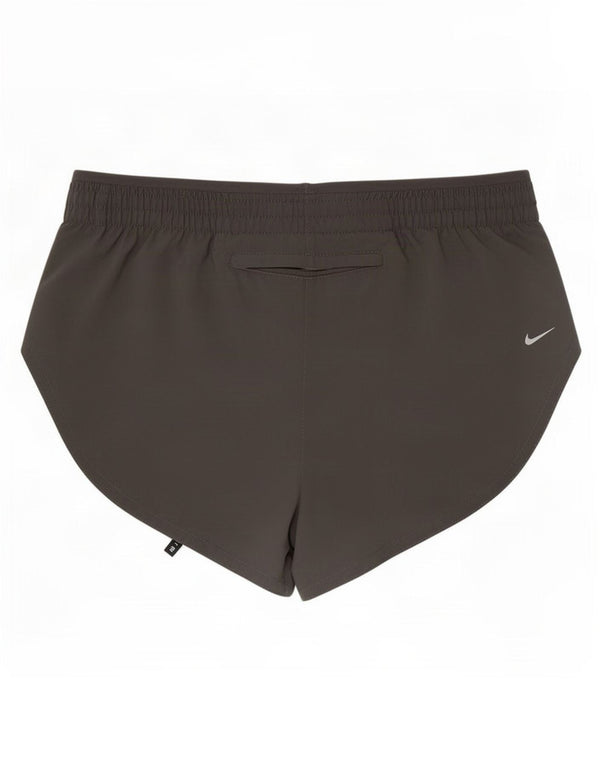 Nike Womens Dri Fit Sport Shorts UK 10 Small Grey Polyester