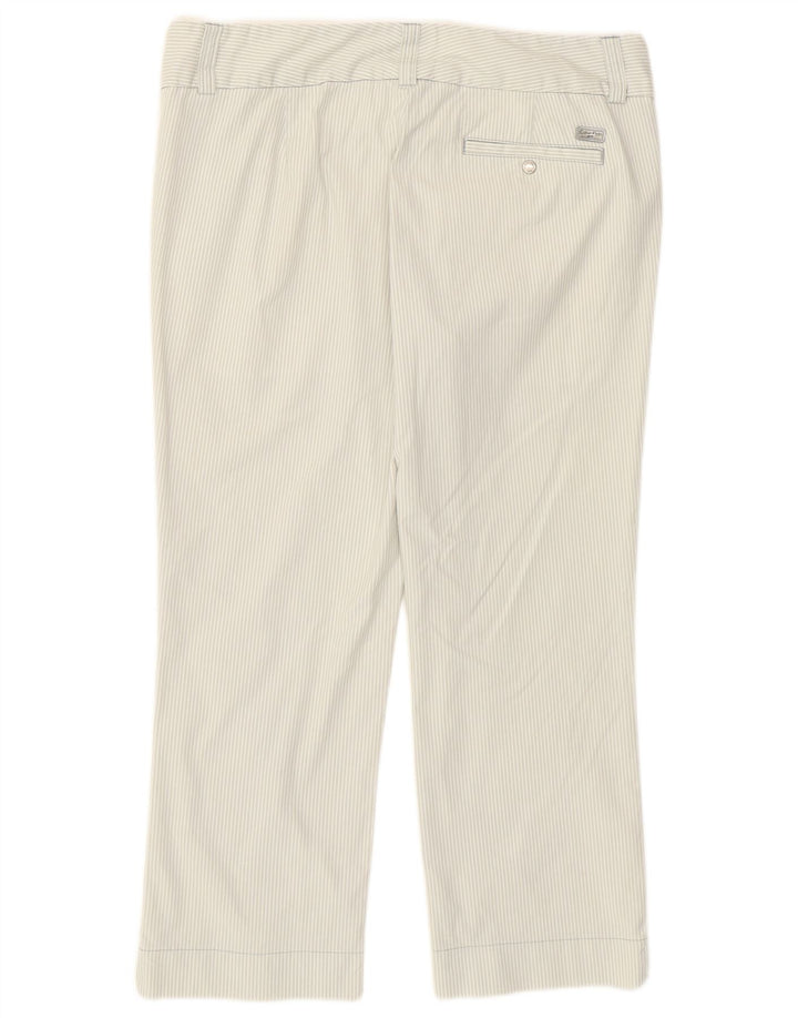 Damskie spodnie golfowe Calvin Klein US 12 Medium W30 L23 Szare paski