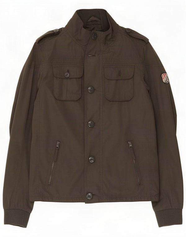 Męska kurtka wojskowa Tommy Hilfiger UK 38, średni khaki, poliester