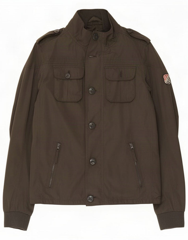 Męska kurtka wojskowa Tommy Hilfiger UK 38, średni khaki, poliester