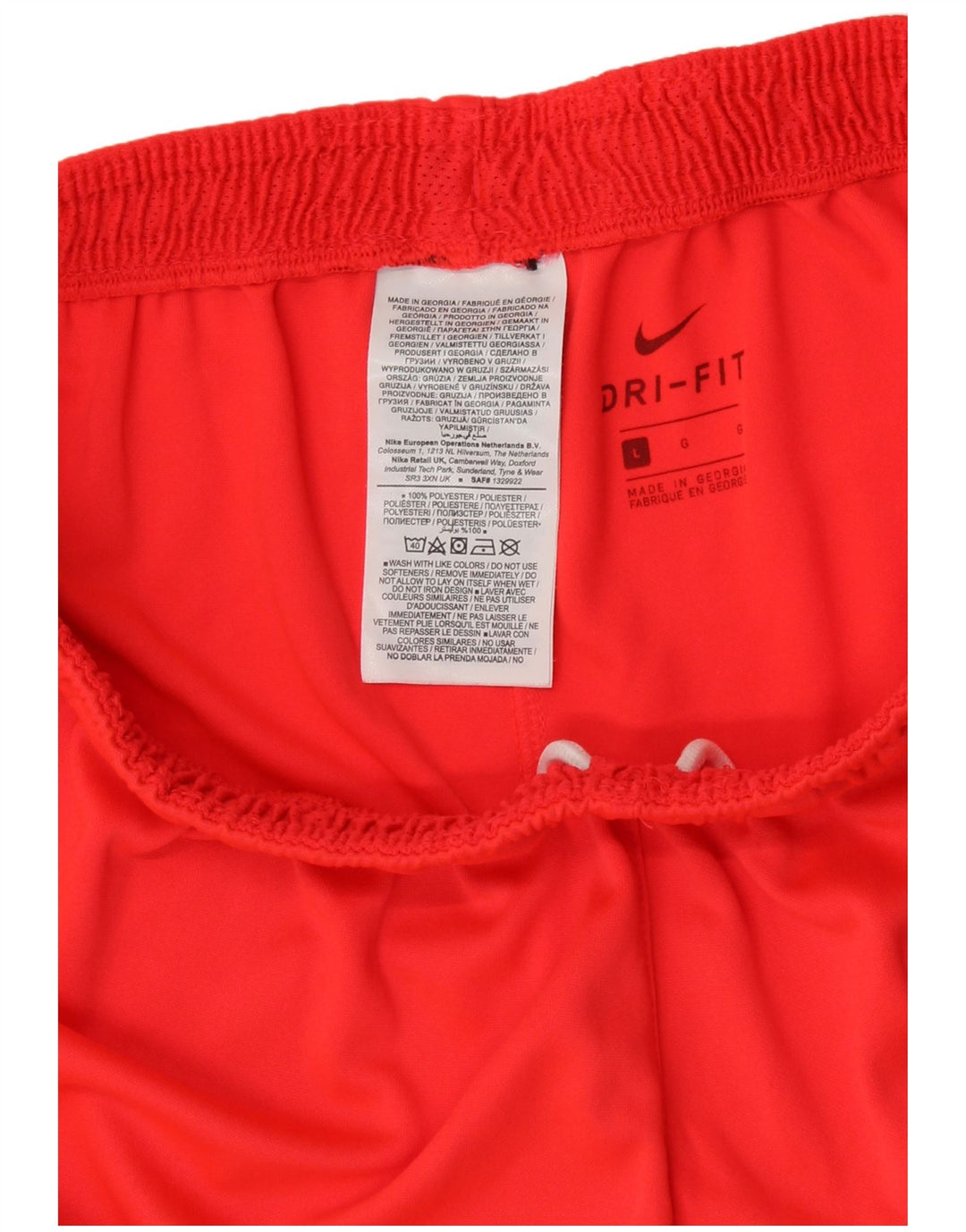 Męskie spodenki sportowe Nike Dri Fit Graphic, duże, pomarańczowe, poliestrowe